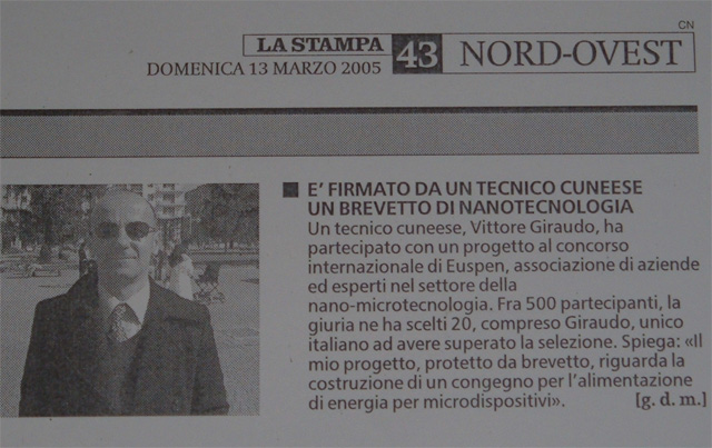 News: Articolo della Stampa del 13/03/2005